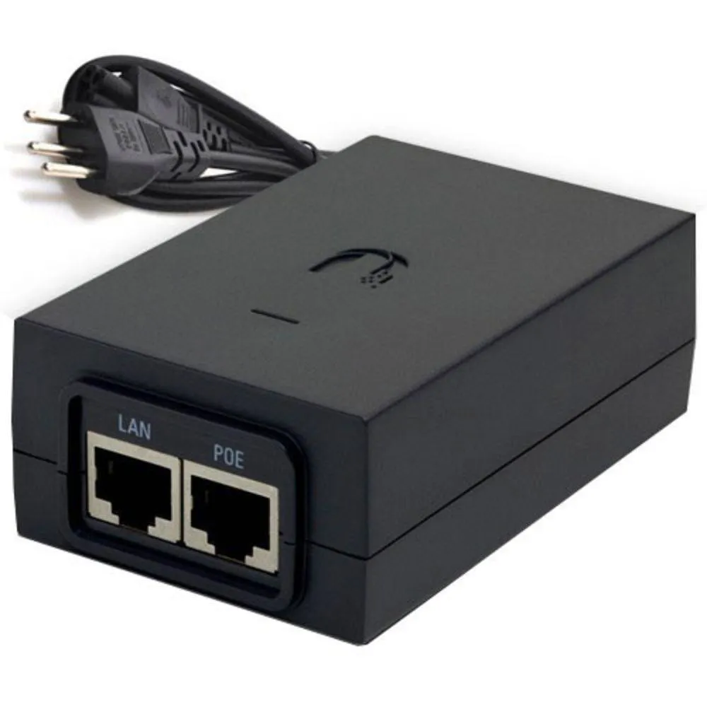 Fonte PoE Ubiquiti Original Bivolt 24V 0.5A POE-24-12W
